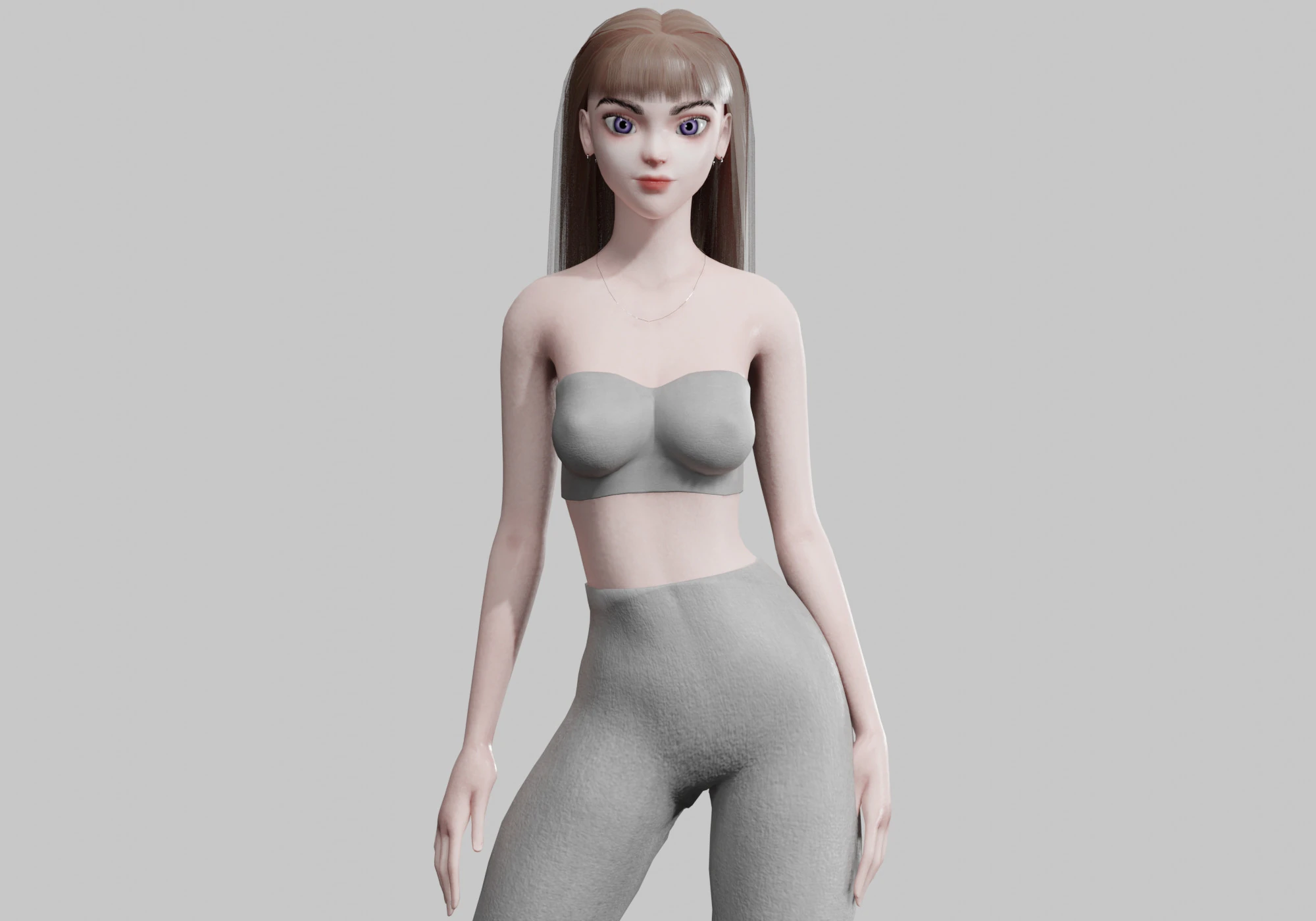 Beautiful Basic Woman V27917 3D Model .c4d .max .obj .3ds .fbx .stl .blend 