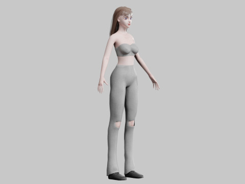 Beautiful Basic Woman V27917 3D 모델