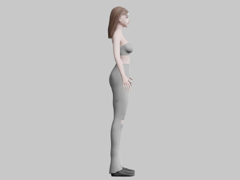 Beautiful Basic Woman V27917 3D 모델