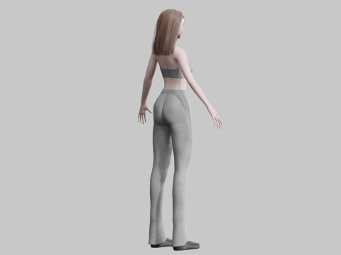 Beautiful Basic Woman V27917 3D 모델