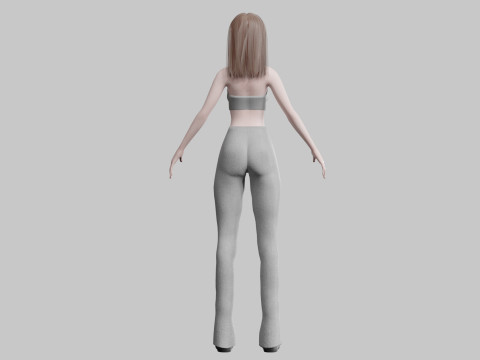 Beautiful Basic Woman V27917 3D 모델