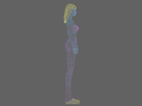 Beautiful Basic Woman V27917 3D 모델