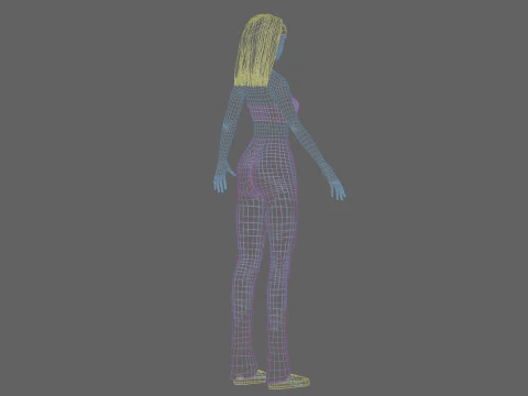 Beautiful Basic Woman V27917 3D Model