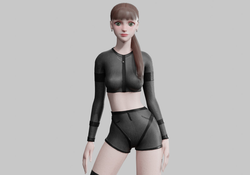 Beautiful Pretty Woman V29452 3D 模型 .c4d .max .obj .3ds .fbx .stl .blend