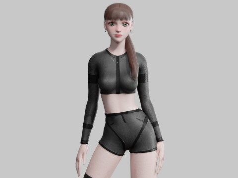 Beautiful Pretty Woman V29452 Model 3D