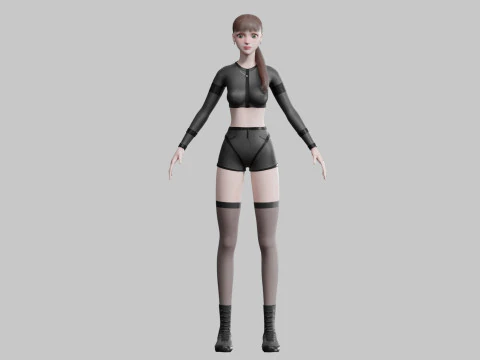 Mooie mooie vrouw V29452 3D Model