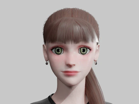 Mooie mooie vrouw V29452 3D Model