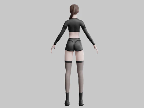 Mooie mooie vrouw V29452 3D Model