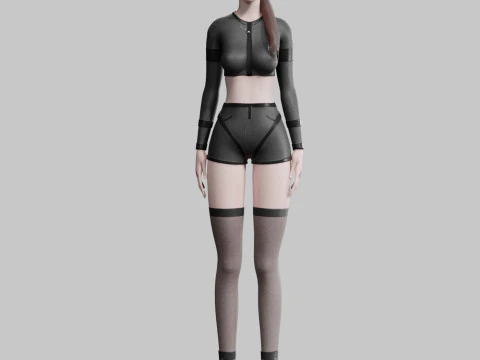 Mooie mooie vrouw V29452 3D Model