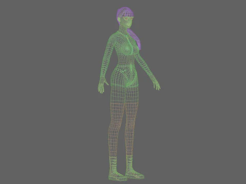 Mooie mooie vrouw V29452 3D Model