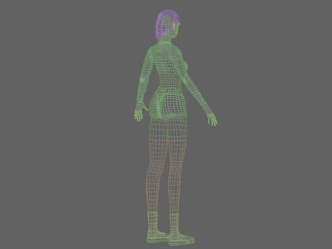 Mooie mooie vrouw V29452 3D Model