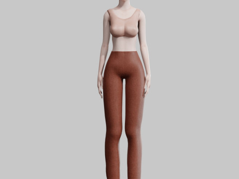 Cartoon cute Woman V32110 3D Модель