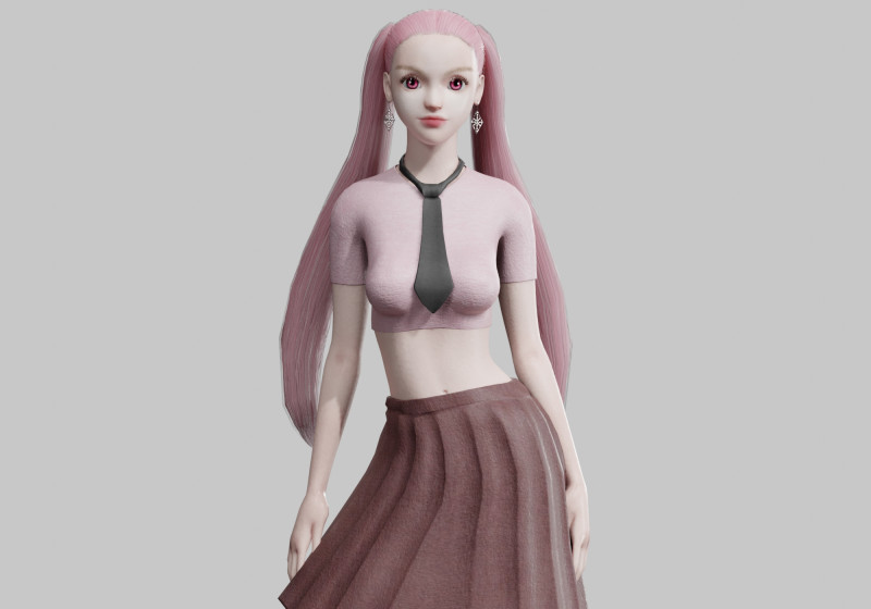 Classic Basic Woman V26805 3D Model .c4d .max .obj .3ds .fbx .stl .blend 