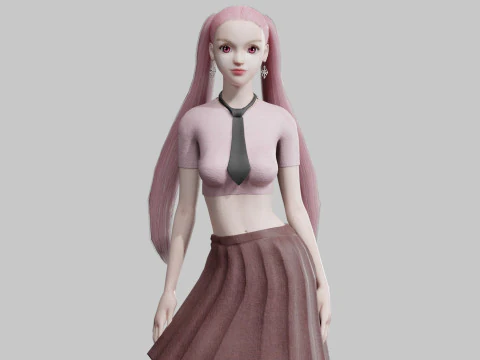 क्लासिक बेसिक वुमन V26805 3D मॉडल