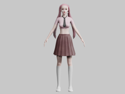 Classic Basic Woman V26805 3D Model