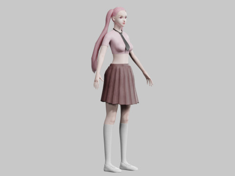 Classic Basic Woman V26805 3D Model
