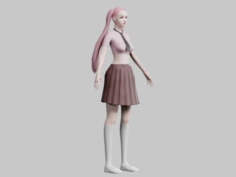 Classic Basic Woman V26805 3D Model