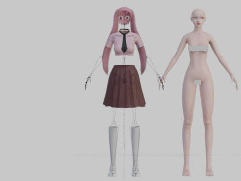 Classic Basic Woman V26805 3D Model