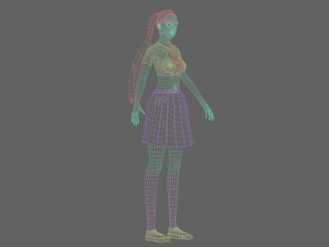 Classic Basic Woman V26805 3D Model