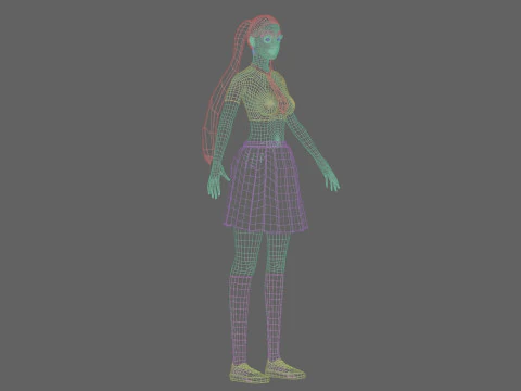 Classic Basic Woman V26805 3D Model