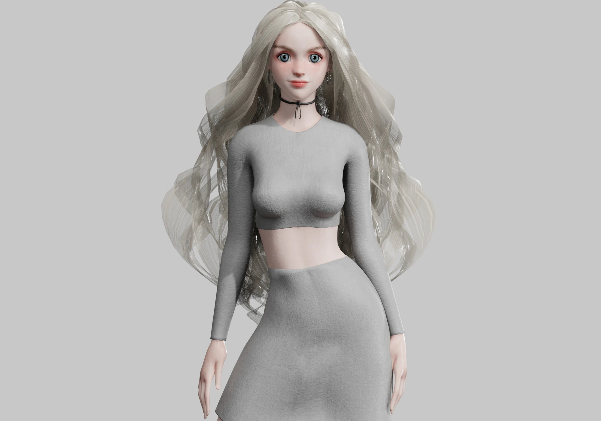 Classic cute Woman V41844 3D Model .c4d .max .obj .3ds .fbx .stl .blend 