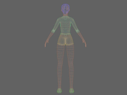 Cool Basic Woman V21406 3D Model