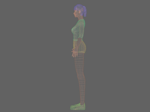 Cool Basic Woman V21406 3D Model