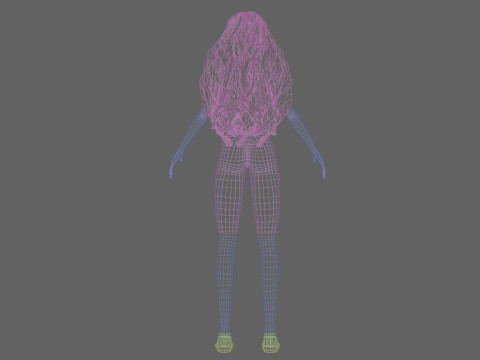 Cool cute Woman V38801 3D Model
