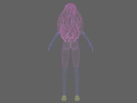 Cool cute Woman V38801 3D Model