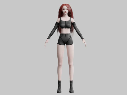 कूल प्रिटी वुमन V36606 3D मॉडल