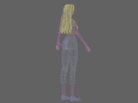 Cute Basic Woman V30442 3Dモデル