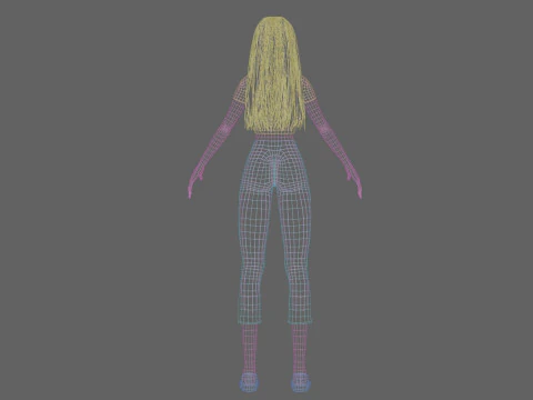 Cute Basic Woman V30442 3D Model