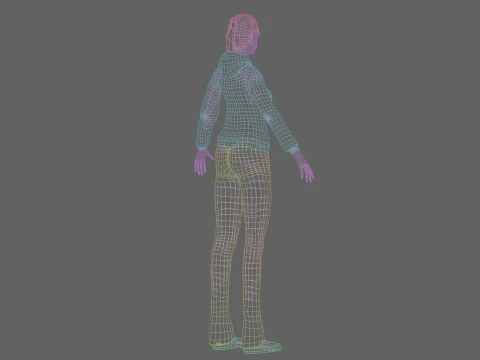 Cute Cartoon woman V24808 3D Model