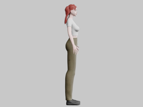 Cute classic Woman V28260 3D Модель