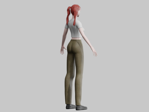 Cute classic Woman V28260 3D Модель