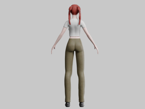 Cute classic Woman V28260 3D Модель
