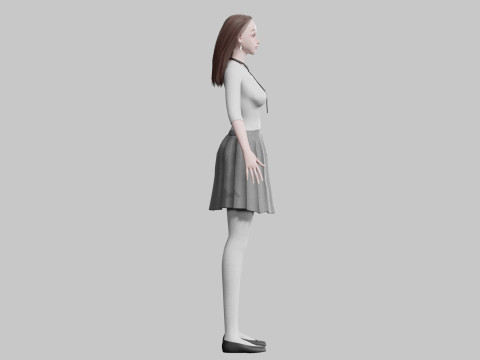 Cute Standard Woman V32420 3D Модель