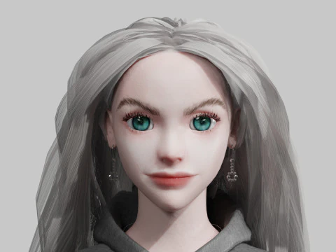 Pretty Basic Woman V36102 3D Model