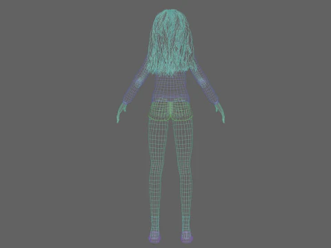 Pretty Basic Woman V36102 3D Model