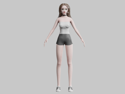 Pretty Beautiful woman V35097 Modelo 3D