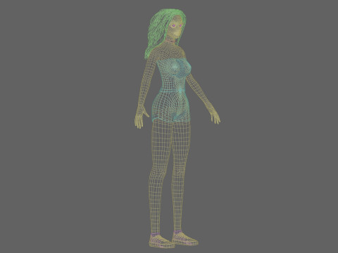 Pretty Beautiful woman V35097 Modelo 3D