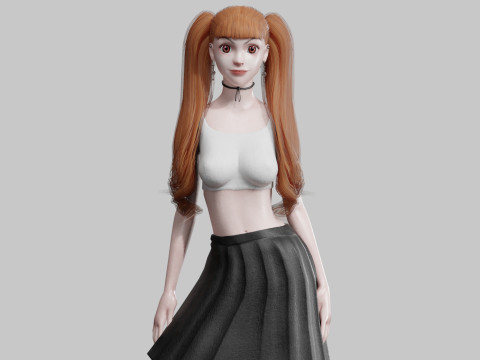 Pretty classic woman V30418 Modelo 3D