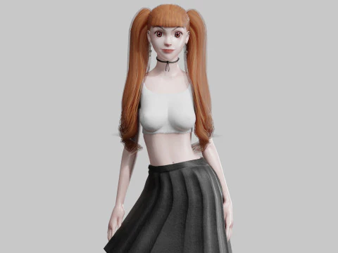 Wanita cantik klasik V30418 Model 3D