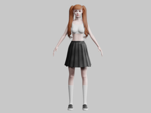 Pretty classic woman V30418 3D-Modell