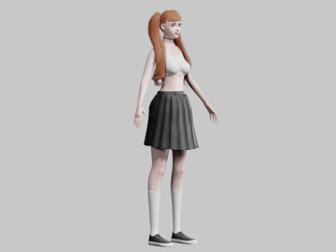 Pretty classic woman V30418 3D-Modell