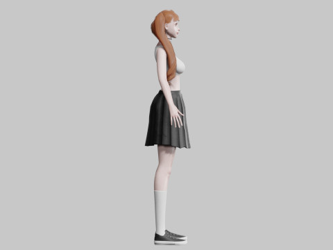 Pretty classic woman V30418 3D-Modell
