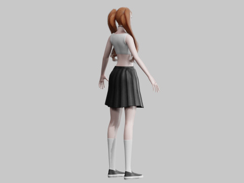 Pretty classic woman V30418 3D-Modell