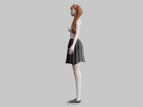 Pretty classic woman V30418 3D-Modell