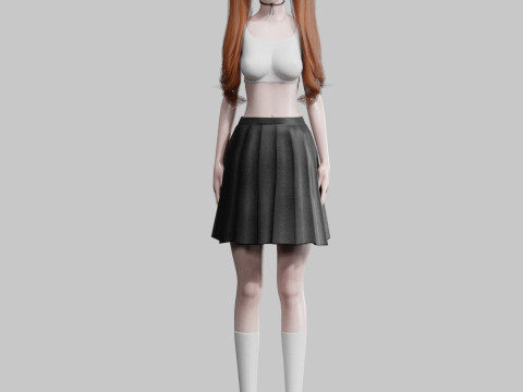 Pretty classic woman V30418 3D-Modell