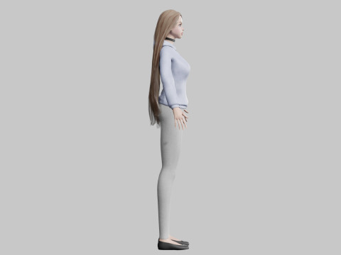 Pretty cute Woman V32321 Modelo 3D